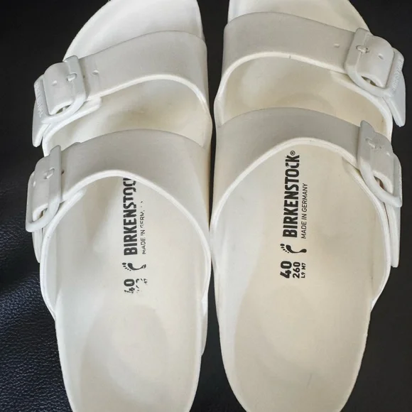 Birkenstock Arizona EVA Sandals White Size 40 EU – Waterproof Slip-Ons